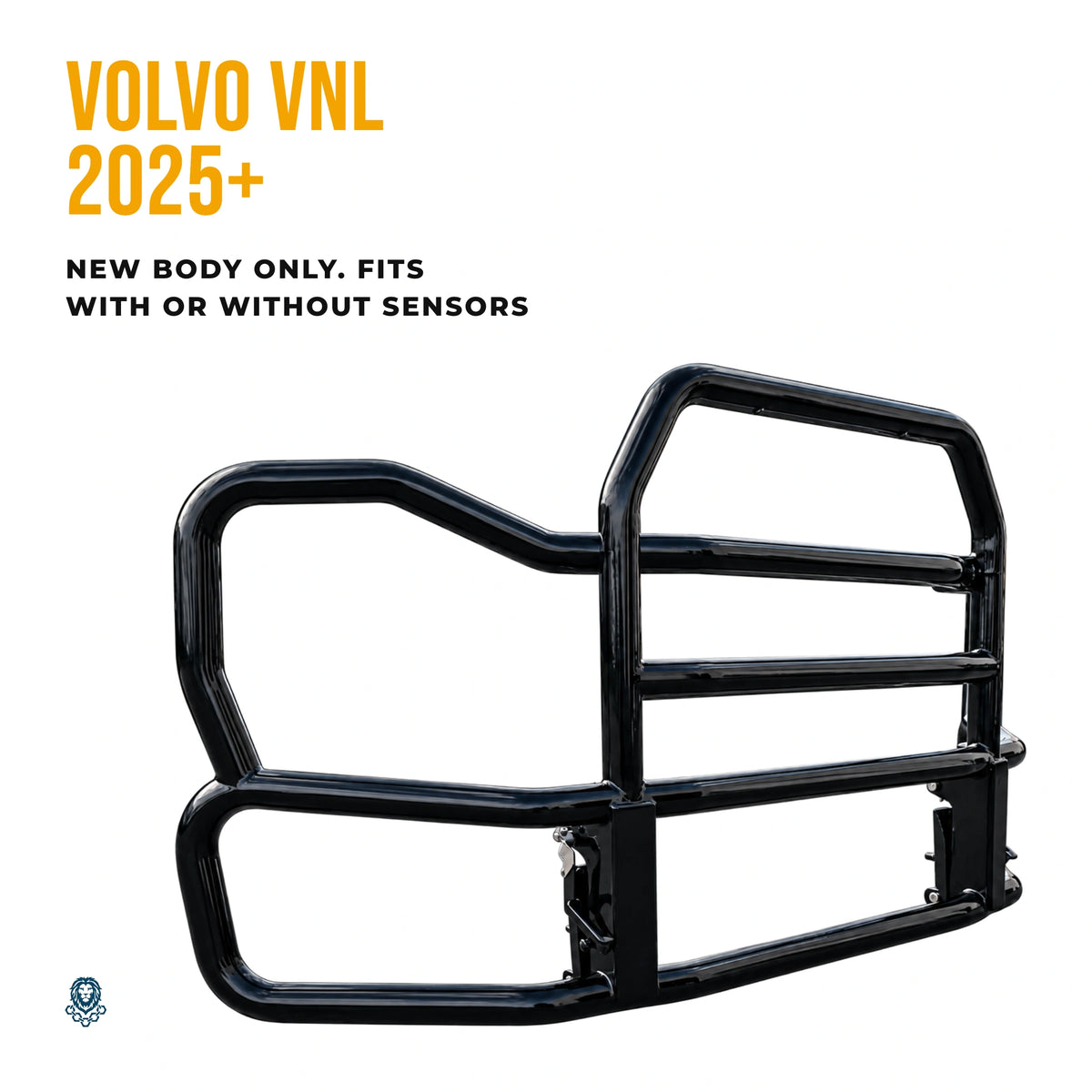 Deer Guard for Volvo VNL New Body (2025+) — Black PVC Coated Steel