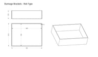 Aluminum Dunnage Rack for Reitnouer Flatbed — Wood Holder, Pair