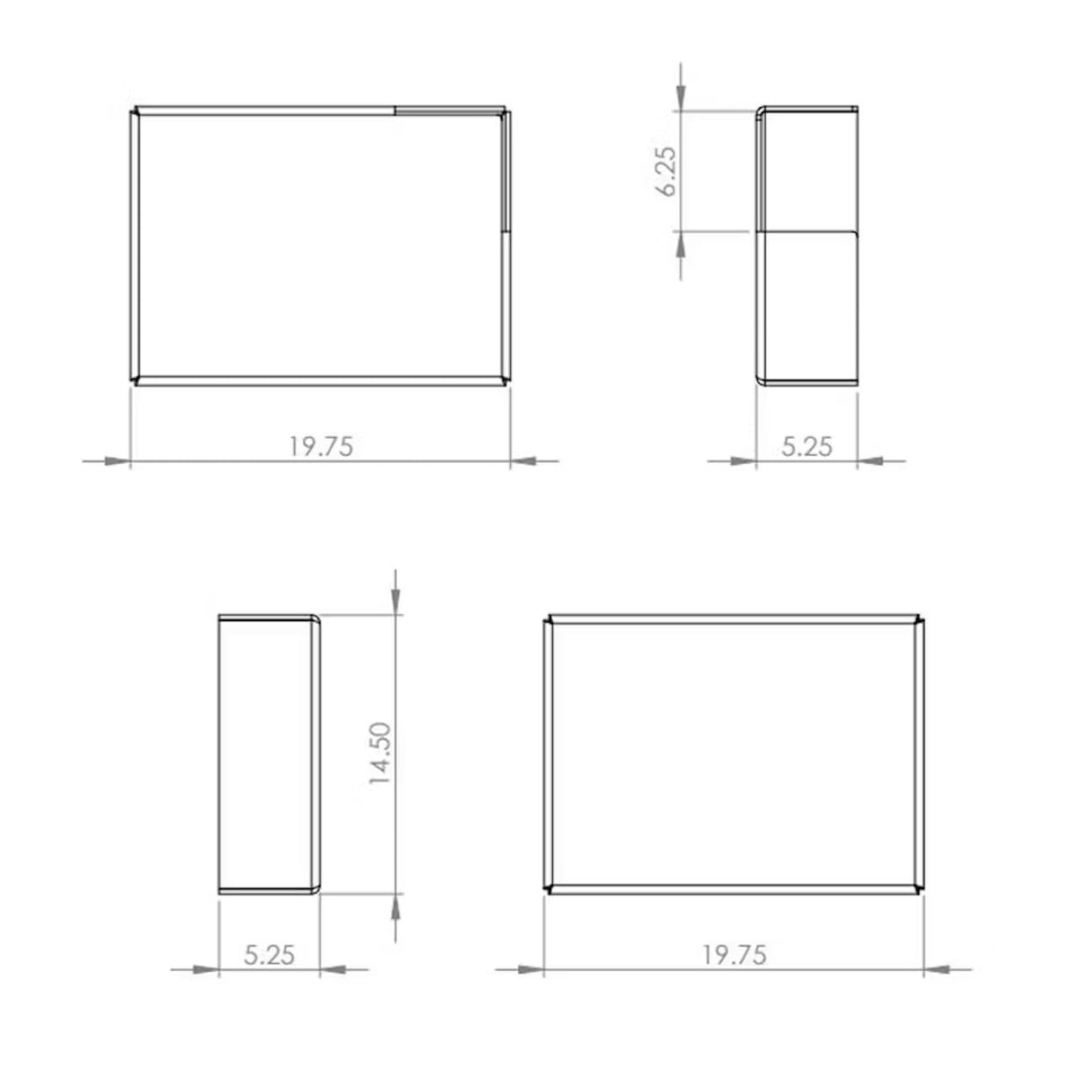 Aluminum Dunnage Rack for Reitnouer Flatbed — Wood Holder, Pair