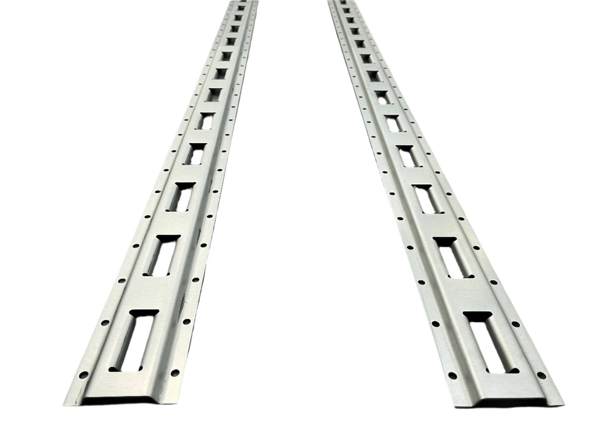5 ft Vertical E-Track Rail — 12-Gauge Galvanized Steel