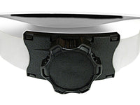 Close-up of the black ratchet adjustment dial at the back of the hard hat