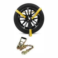 2" x 12' Lasso Strap with Chain Anchor — Car Hauler, 3,333 lb WLL