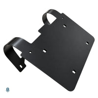 Deer Guard License Plate Holder for Semi Trucks — Fits Round-Tube Guards