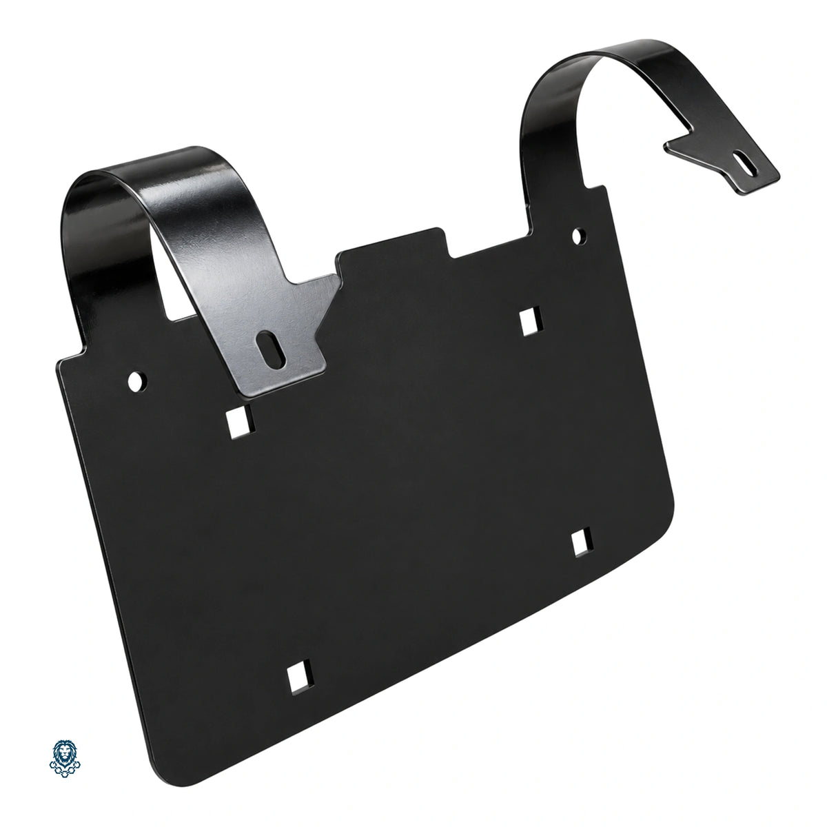 Deer Guard License Plate Holder for Semi Trucks — Fits Round-Tube Guards