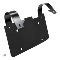Deer Guard License Plate Holder for Semi Trucks — Fits Round-Tube Guards