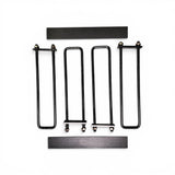 Headache Rack Mounting Kit — 22in Extended U-Bolts & Rubber Pads, Reinforced Frame