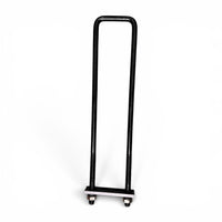 Single 22 in U-bolt standing upright with a mounting plate and nuts at the base
