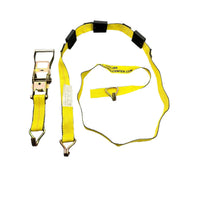 2 inch x 10 ft over the tire strap with wire J hooks, car hauler wheel tie down — Cargo Control Center