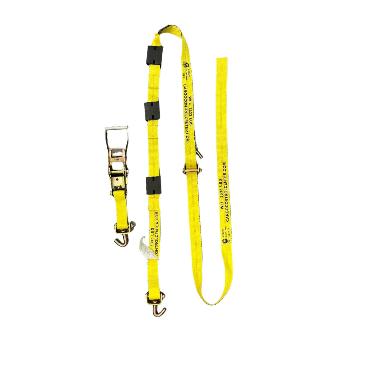 2 inch x 12 ft over the tire strap with swivel J hooks, car hauler wheel tie down — Cargo Control Center