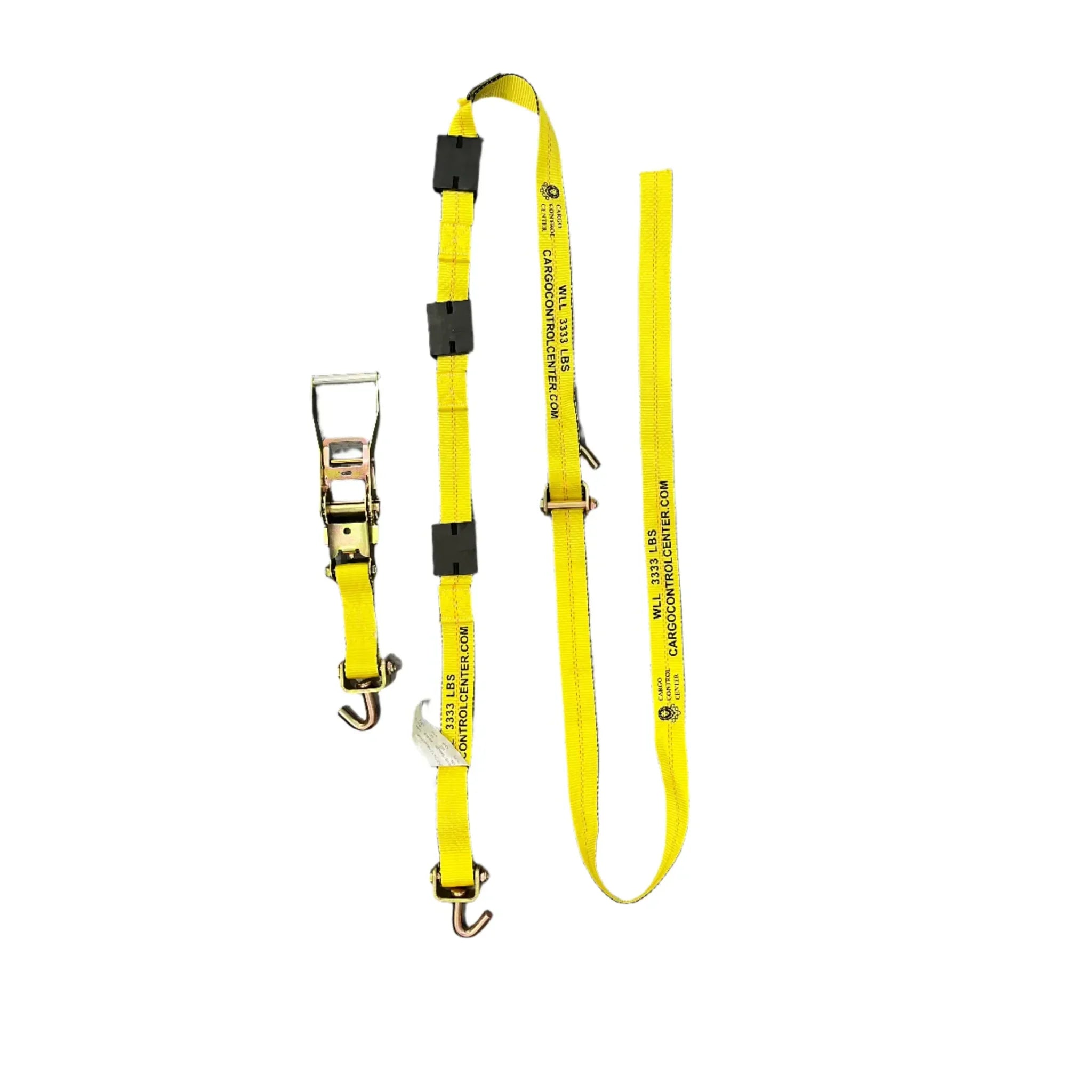 2 inch x 12 ft over the tire strap with swivel J hooks, car hauler wheel tie down — Cargo Control Center