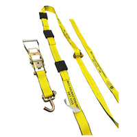 2 inch x 12 ft over the tire strap with swivel J hooks, car hauler wheel tie down — Cargo Control Center