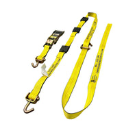 2 inch x 12 ft over the tire strap with swivel J hooks, car hauler wheel tie down — Cargo Control Center