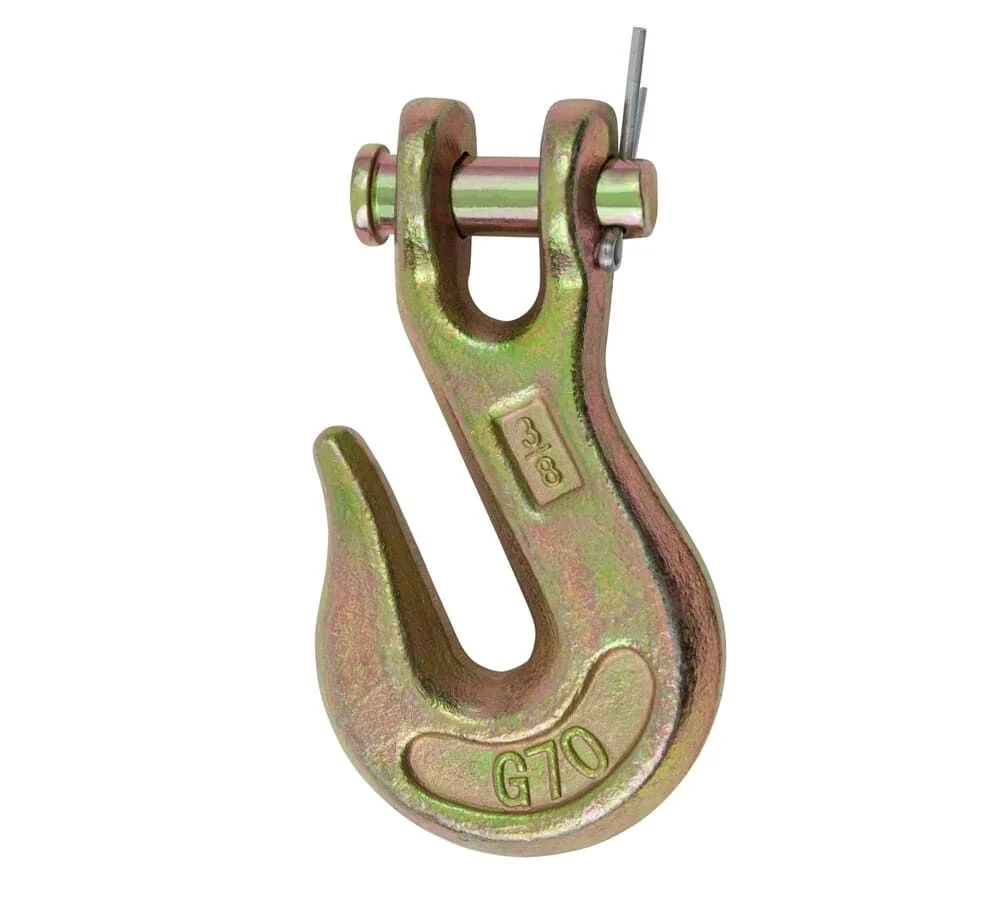 3/8" Grade 70 Clevis Grab Hooks with Pins