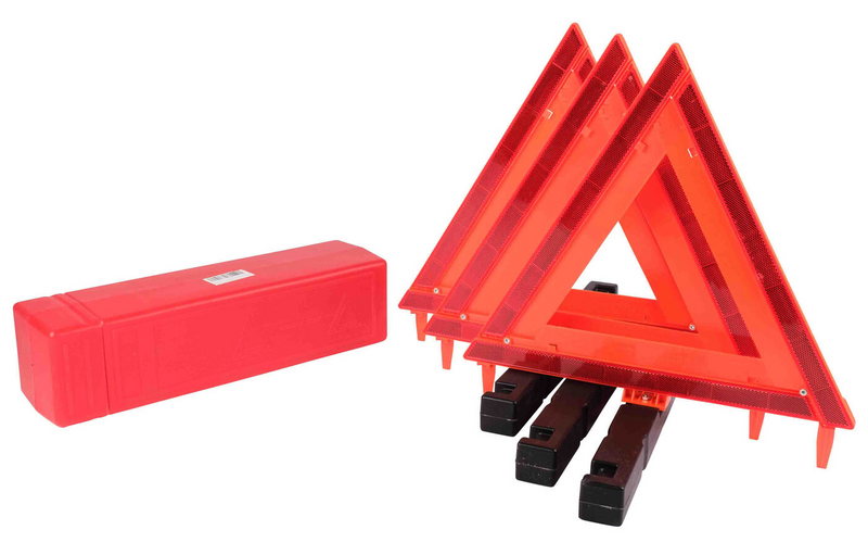 Warning Triangle 17in, DOT Approved — Collapsible Set of 3