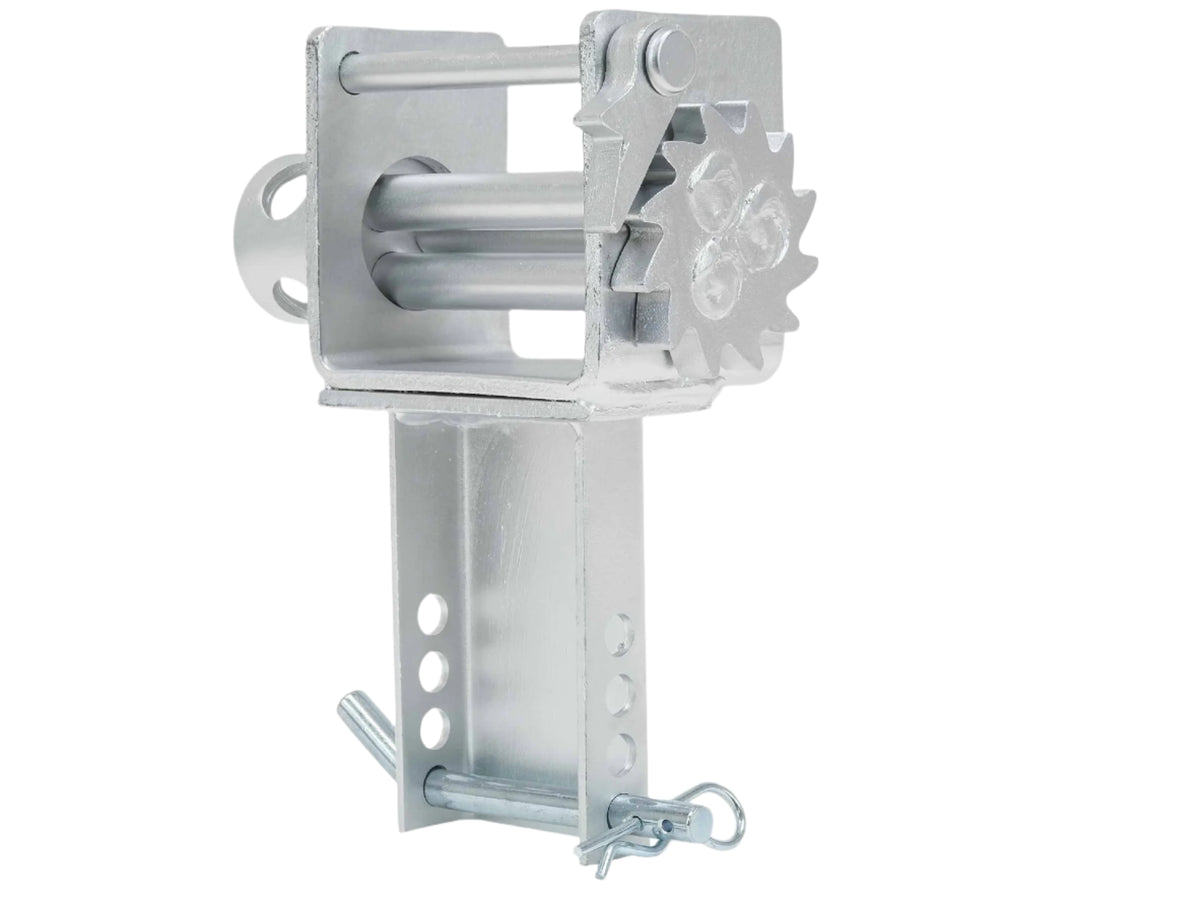 Stake Pocket Trailer Winch, Zinc-Plated — WLL 5,400 lbs