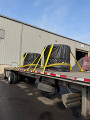 SKIDDED COIL TARP, PORT CAMDEN COIL STYLE TARP