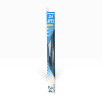 Front of the ECOGARD Apex 24 in Premium Beam Blade retail package showing the blade through the window